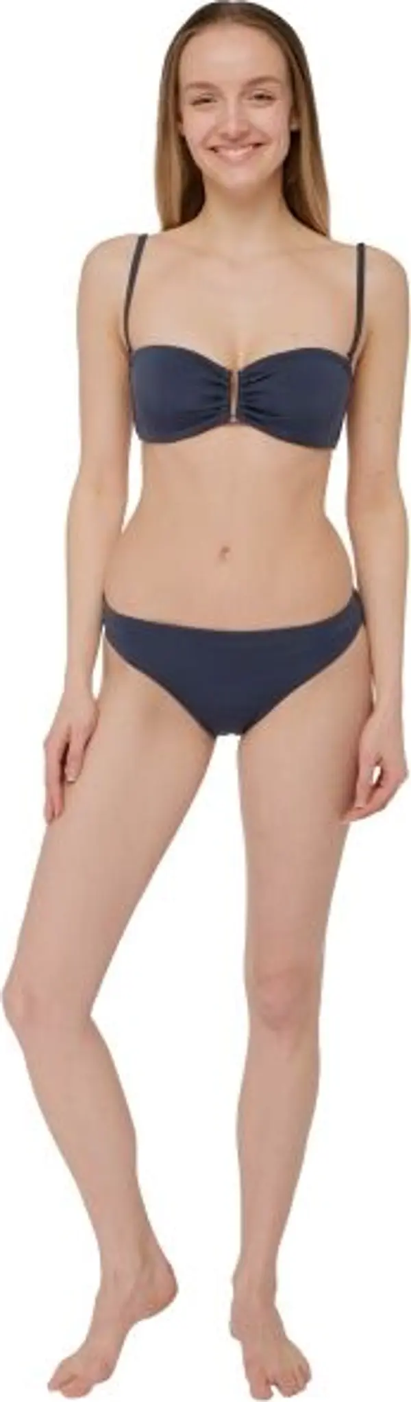 AQUOS AQUOS ELIZA Дамски двуцветни бански, тъмносин, размер