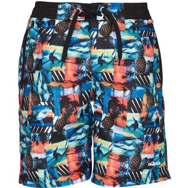 AQUOS AQUOS GILLON Плувни шорти за момчета, черно, размер