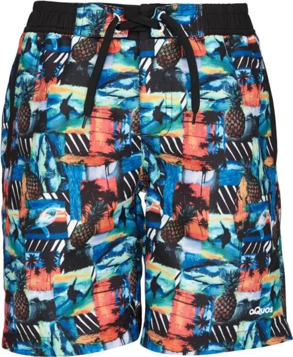 AQUOS AQUOS GILLON Плувни шорти за момчета, черно, размер 116-122