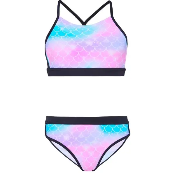 AQUOS AQUOS HEPIA Момичешки спортни двуцветни бански, розово, размер 164-170