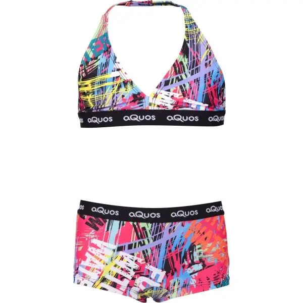 AQUOS AQUOS KESTREL Спортен бански костюм от две части за момичета, микс, размер 116-122