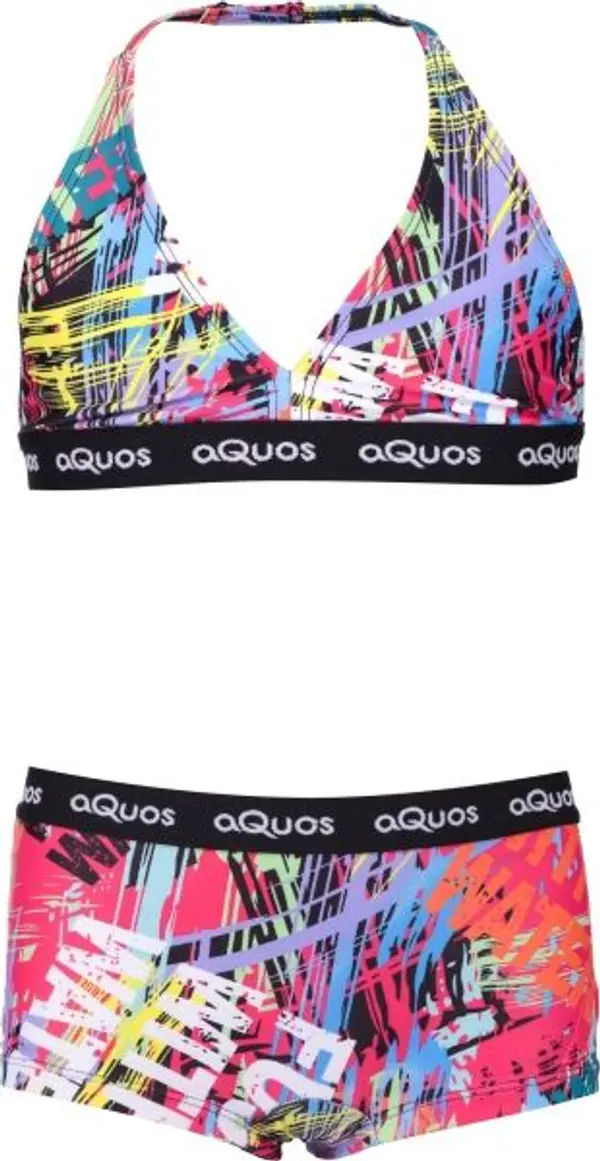AQUOS AQUOS KESTREL Спортен бански костюм от две части за момичета, микс, размер 152-158