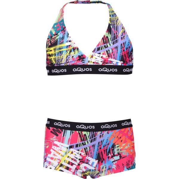 AQUOS AQUOS KESTREL Спортен бански костюм от две части за момичета, микс, размер