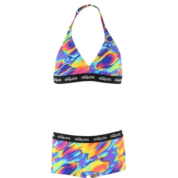 AQUOS AQUOS KESTREL Спортен бански от две части за момичета, микс, размер 152-158