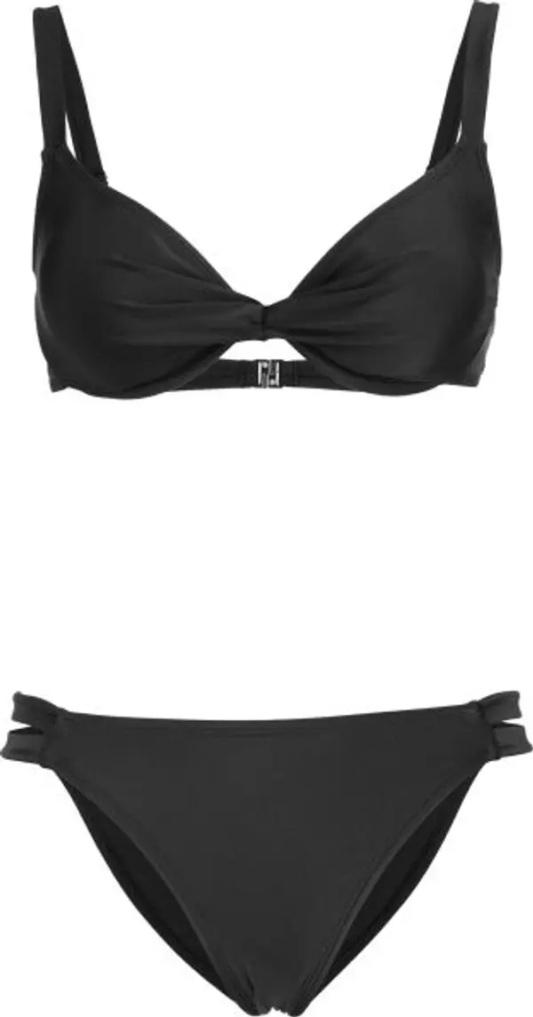 AQUOS AQUOS MARU Дамски бански костюм от две части, черно, размер