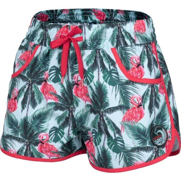 AQUOS AQUOS ODA JNR Момичешки шорти, тъмнозелено, размер