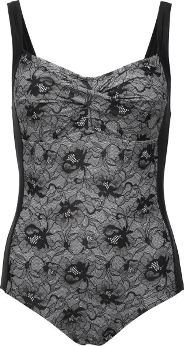 AQUOS AQUOS PETRUSA Дамски цял бански костюм, черно, размер