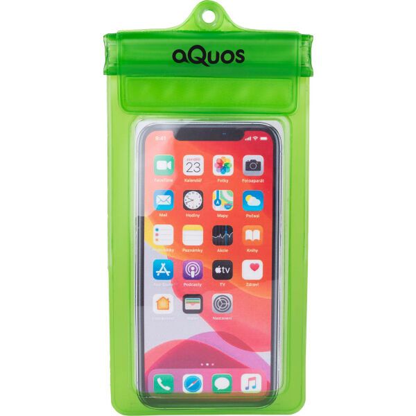 AQUOS AQUOS PHONE DRY BAG Водоустойчив калъф за телефон, зелено, размер