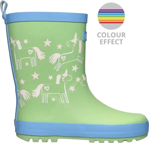 AQUOS AQUOS RAINBOW Детски ботуши, светло-зелено, размер