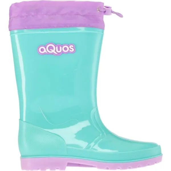 AQUOS AQUOS RASTY J COLLAR Момичешки гумени ботуши, тюркоазено, размер