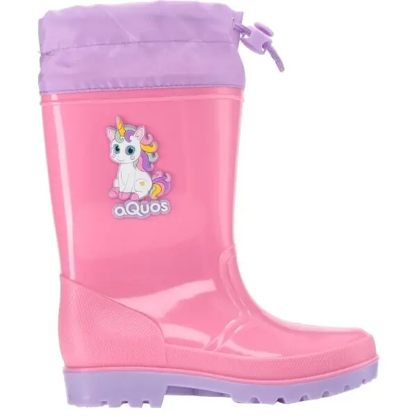AQUOS AQUOS RASTY K COLLAR Момичешки гумени ботуши, розово, размер