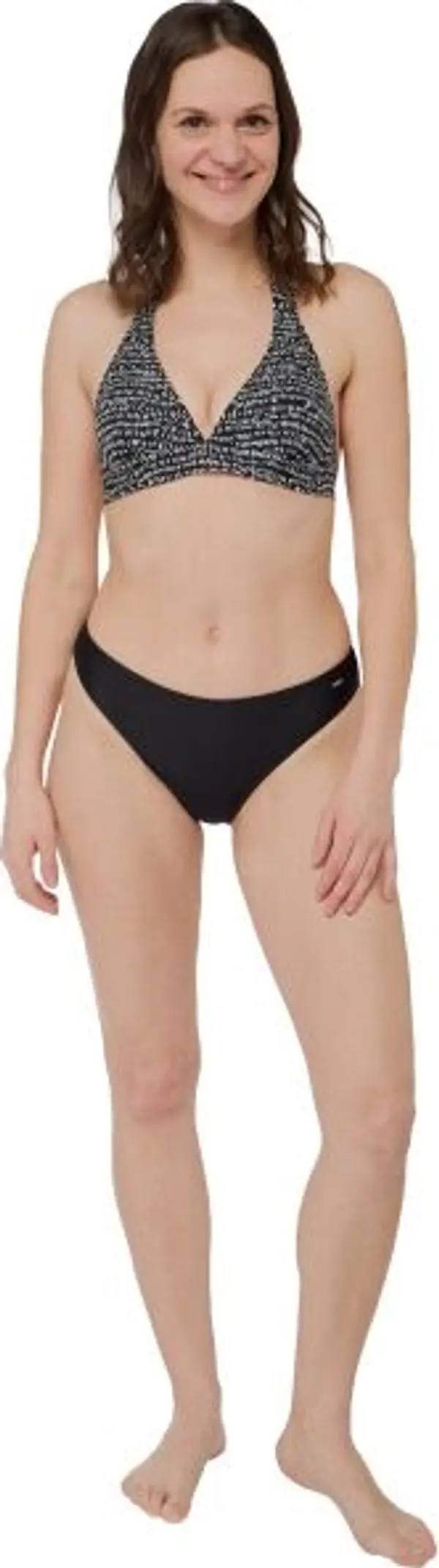 AQUOS AQUOS TOFIFA Дамски двуцветен бански, черно, размер