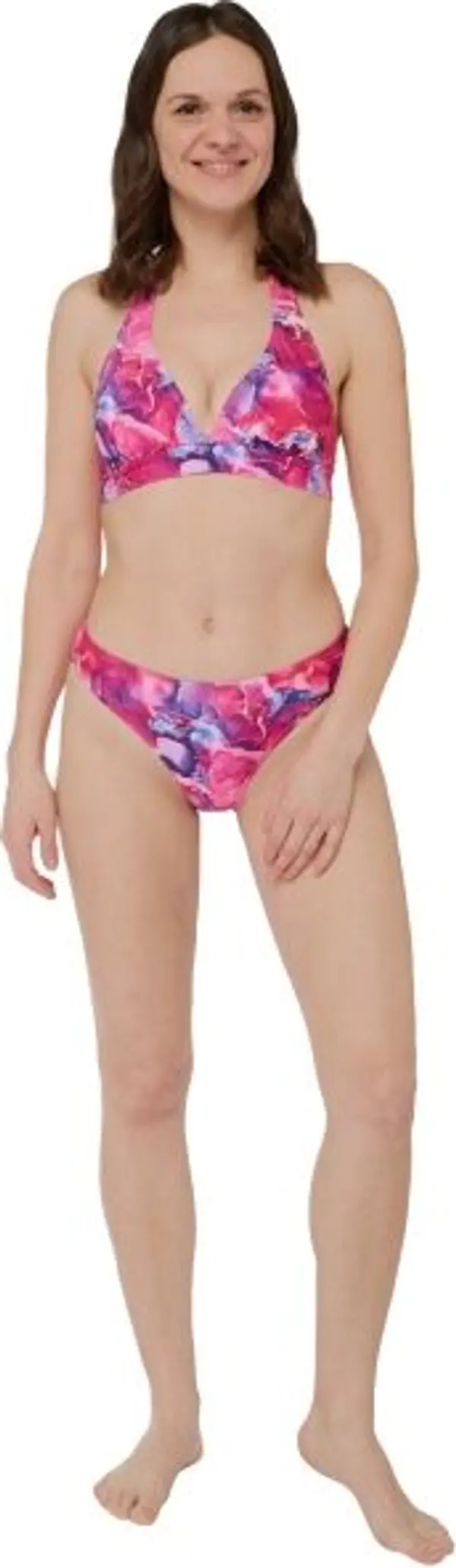 AQUOS AQUOS TOFIFA Дамски двуцветен бански, розово, размер