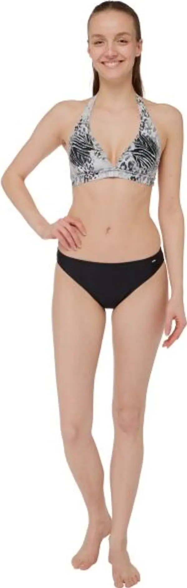 AQUOS AQUOS TOFIFA Дамски двуцветен бански, сиво, размер