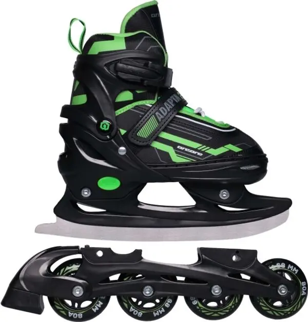 Arcore Arcore ADAPTA 2IN1 In-line ролери и кънки за лед 2в1 за момчета, черно, размер