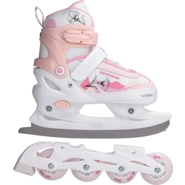 Arcore Arcore ADAPTA 2IN1 In-line ролери и кънки за лед 2в1 за момичета, бяло, размер