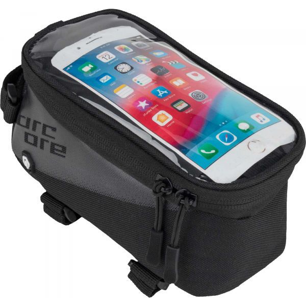 Arcore Arcore TOP FRAME BAG PHONE Велосипедна чанта за рамка с калъф за телефон, черно, размер NS