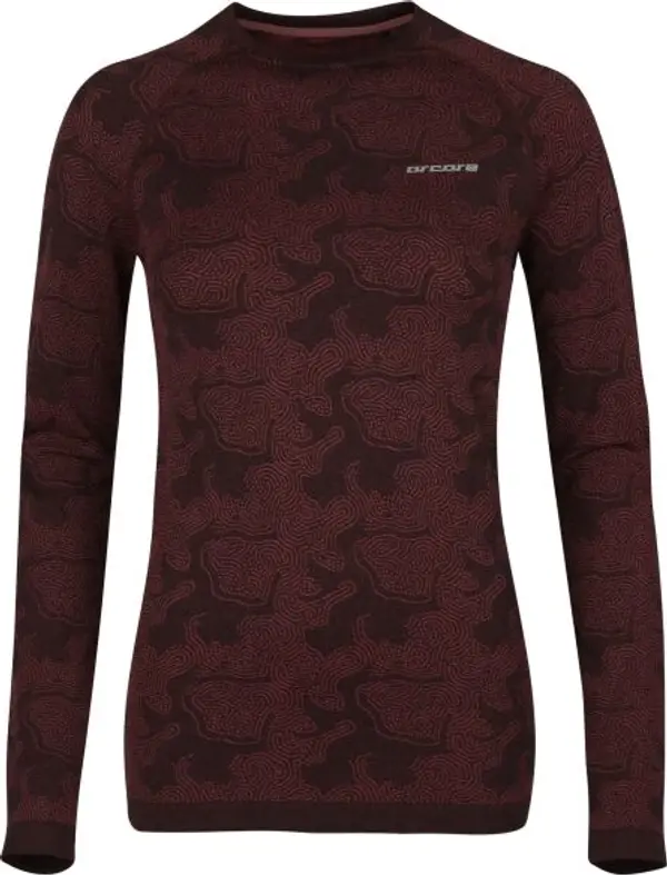 Arcore Arcore HELFIE Дамска термо блуза, кафяво, размер