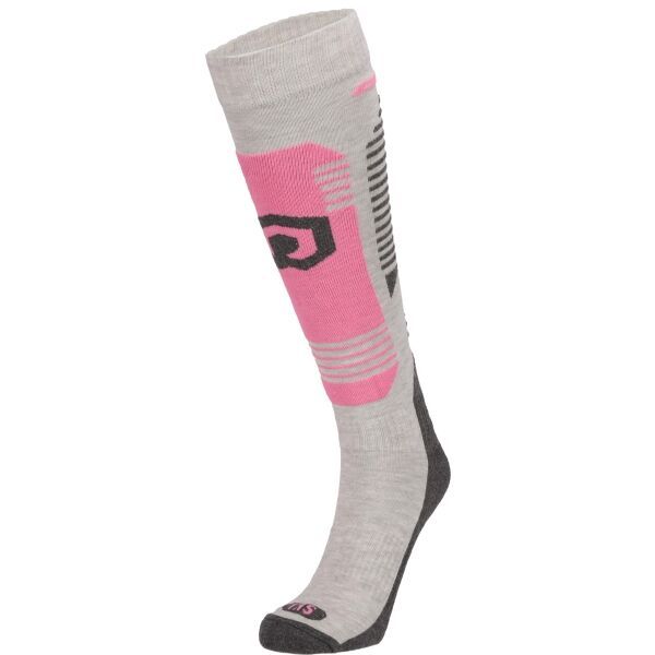 Arcore Arcore SKI Дамски дълги чорапи, сиво, размер