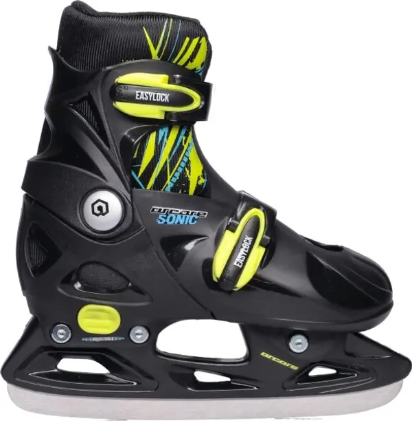 Arcore Arcore SONIC Детски кънки за лед, черно, размер