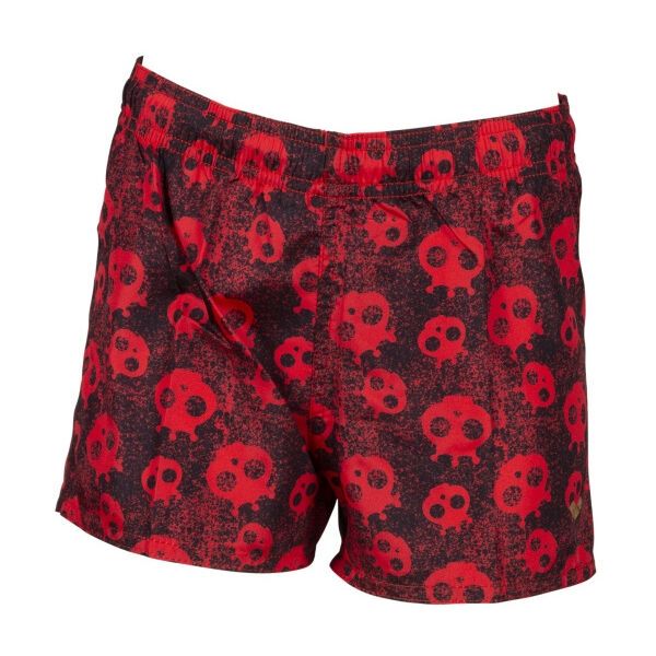 Arena Arena ALLOVER SHORT JR Момичешки плажни  шорти, червено, размер