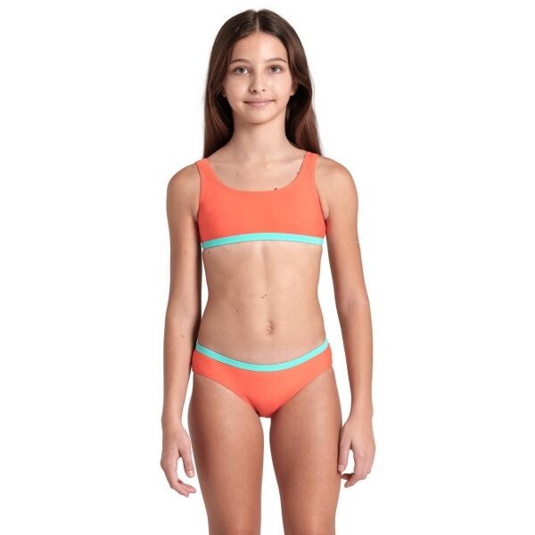 Arena Arena ESSENTIALS Бански костюм от две части за момичета, цвят сьомга, размер