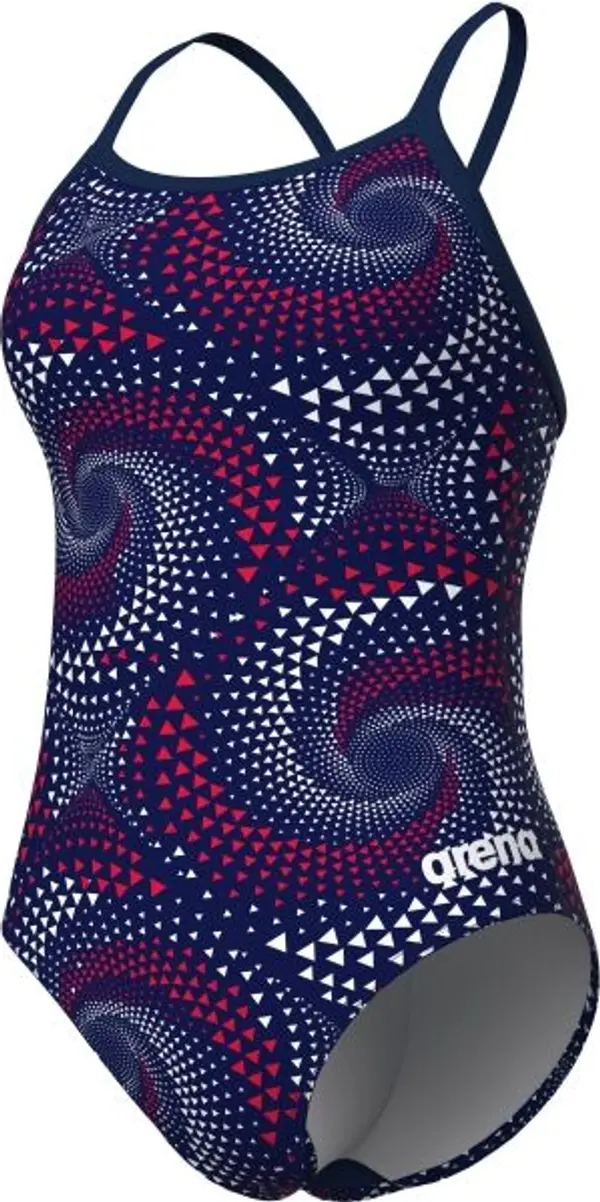 Arena Arena FIREFLOW SWIMSUIT LIGHTDROP BACK Дамски бански, тъмносин, размер