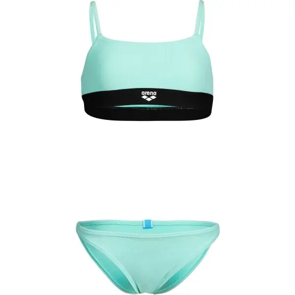 Arena Arena G ARENA ELASTIC BAND BIKINI BRALETTE Момичешки бански, тюркоазено, размер 8-9 години