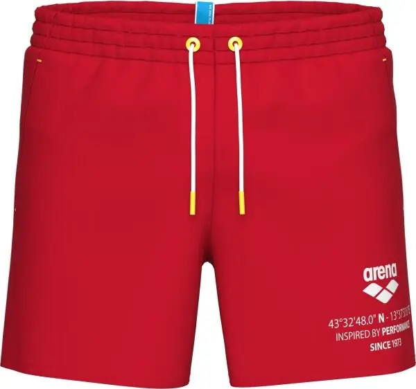 Arena Arena GRAPHIC BEACH SHORT Мъжки плажни шорти, червено, размер