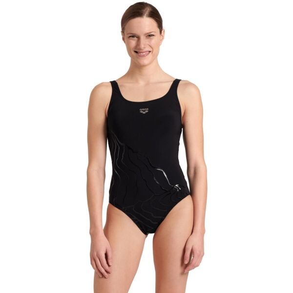 Arena Arena LUISA Дамски стягащ бански костюм, черно, размер