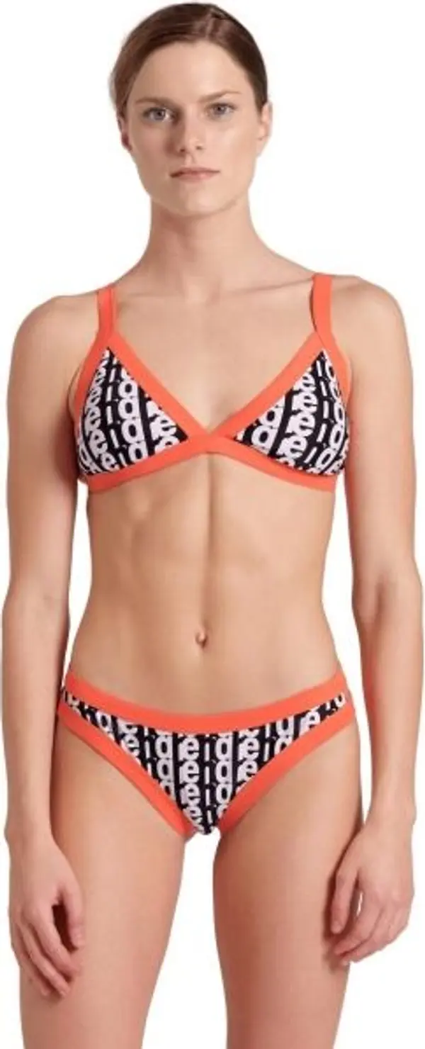 Arena Arena MONOGRAM TRIANGLE Дамски бански, бяло, размер