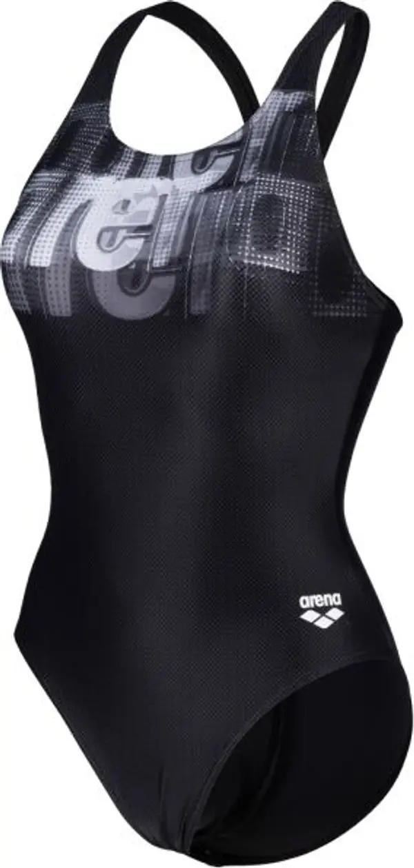 Arena Arena OVERLAR SWIMSUIT Дамски спортен бански, черно, размер