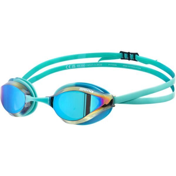 Arena Arena PYTHON MIRROR Състезателни очила за плуване, тюркоазено, размер