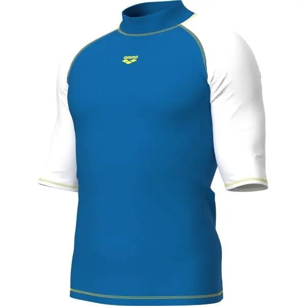 Arena Arena RASH VEST S/S GRAPHIC Мъжка UV тениска, синьо, размер