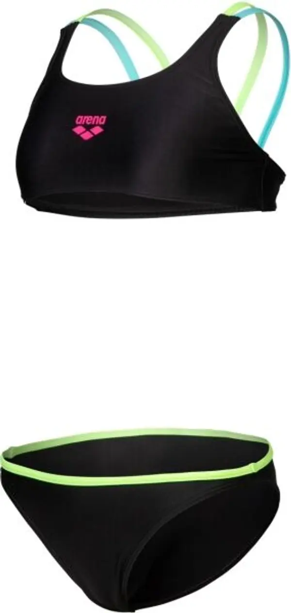 Arena Arena SOLID Бански за момичета, черно, размер 14-15Y