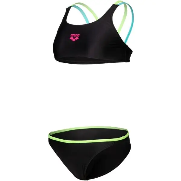 Arena Arena SOLID Бански за момичета, черно, размер 6-7 години