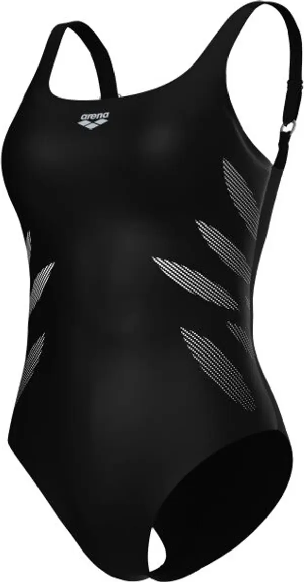 Arena Arena SWIMSUIT MILENA WING BACK Дамски бански, черно, размер