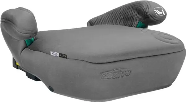 ASALVO ASALVO ALZAFIX I-SIZE 125-150 cm Детска седалка, сиво, размер