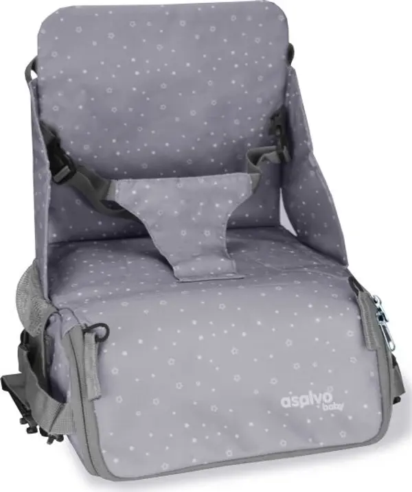 ASALVO ASALVO ANYWHERE BOOSTER 2v1 Седалка и чанта за количка, сиво, размер