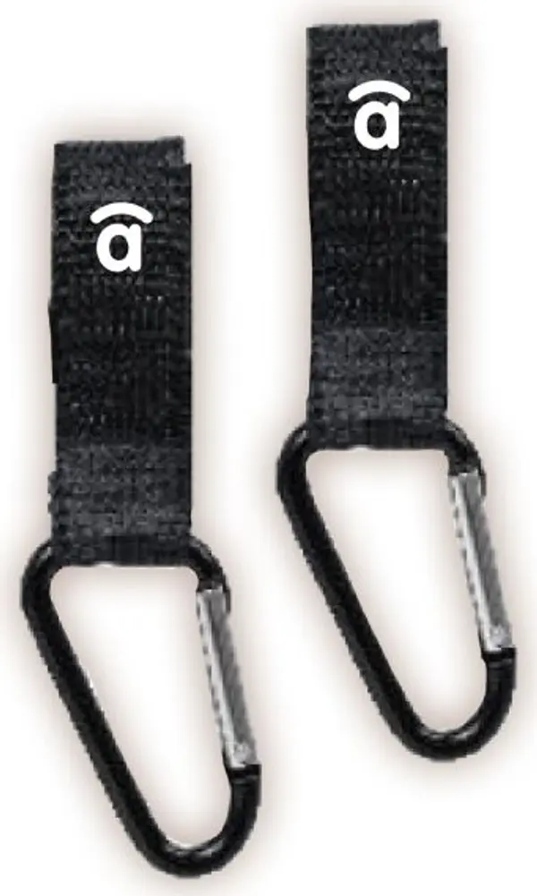 ASALVO ASALVO UNI (2ks) Карабинери за количка, черно, размер