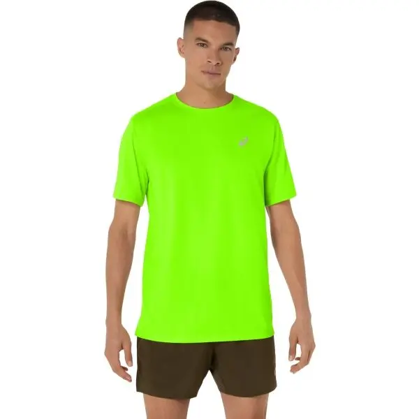 ASICS ASICS ASICS CORE SS TOP Мъжка тениска за бягане, зелено, размер
