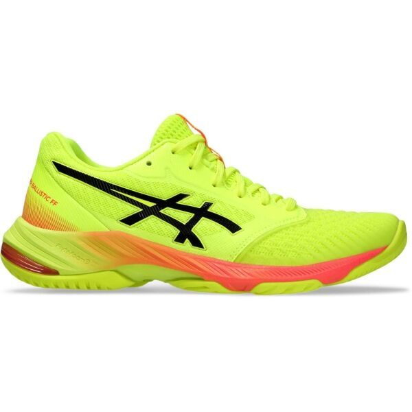 ASICS ASICS NETBURNER BALLISTIC FF 3 PARIS W Дамски обувки за спорт в зала, светлоотразителен неон, размер 40