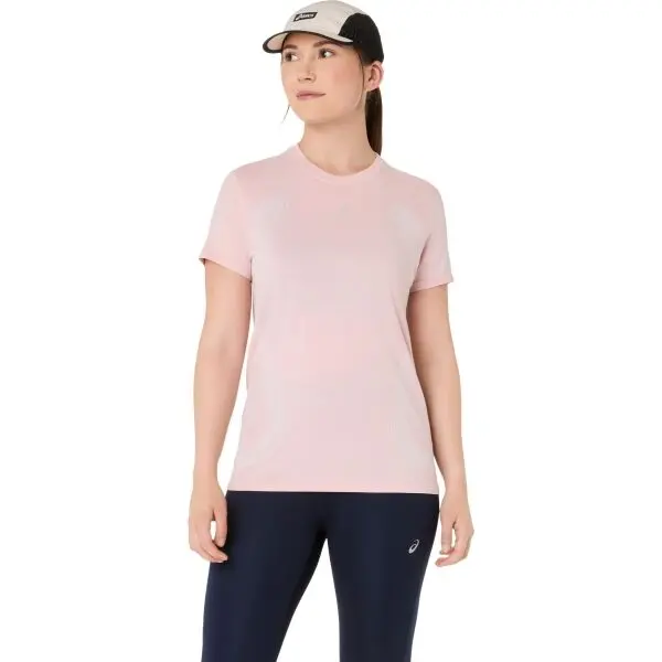 ASICS ASICS ROAD SEAMLESS SS TOP Дамска спортна тениска, розово, размер