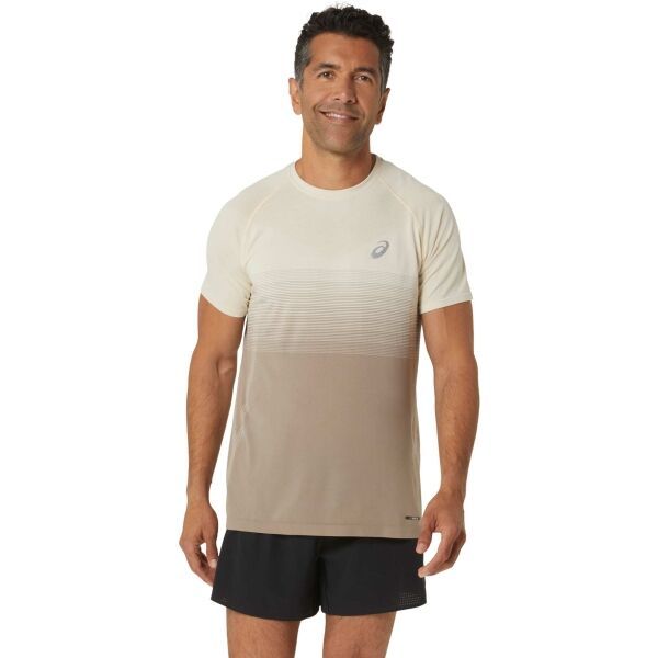 ASICS ASICS SEAMLESS TOP Мъжка спортна тениска, кафяво, размер