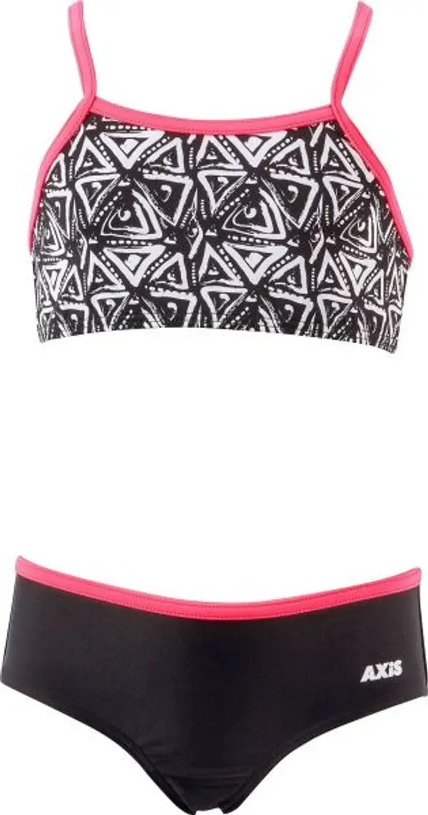 Axis Axis DVOUDÍLNÉ PLAVKY Бански костюм от две части за момичета, черно, размер