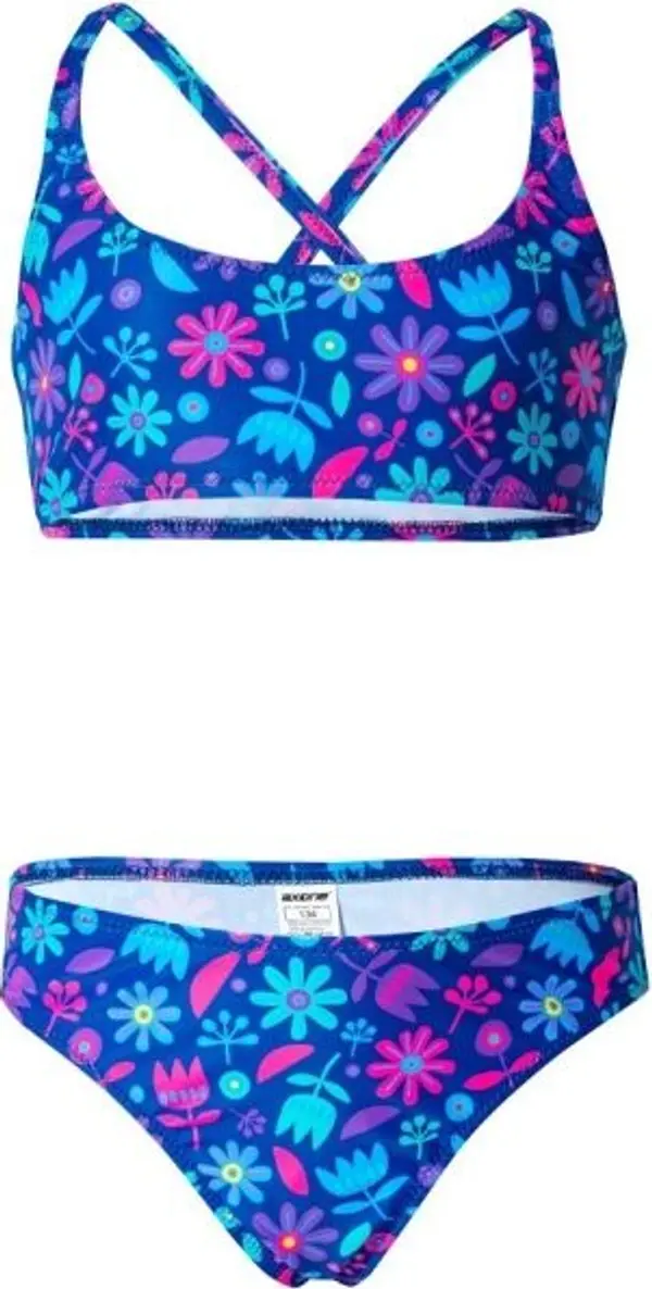 AXONE AXONE FLOWERS Момичешки двукомпонентни бански, синьо, размер