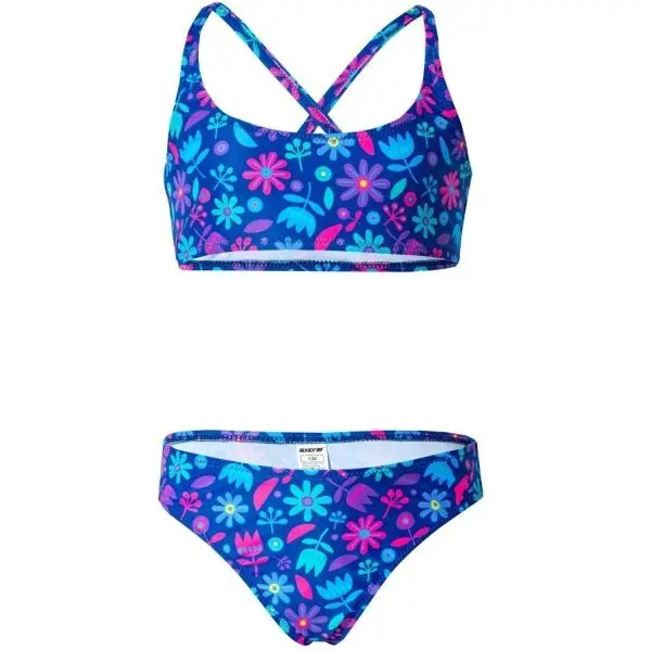 AXONE AXONE FLOWERS Момичешки двукомпонентни бански, синьо, размер