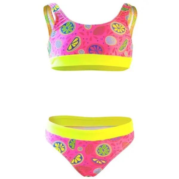 AXONE AXONE LEMONS Банският костюм от две части за момичета, розово, размер