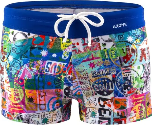 AXONE AXONE RELAX Мъжки бански, тип боксерски, микс, размер