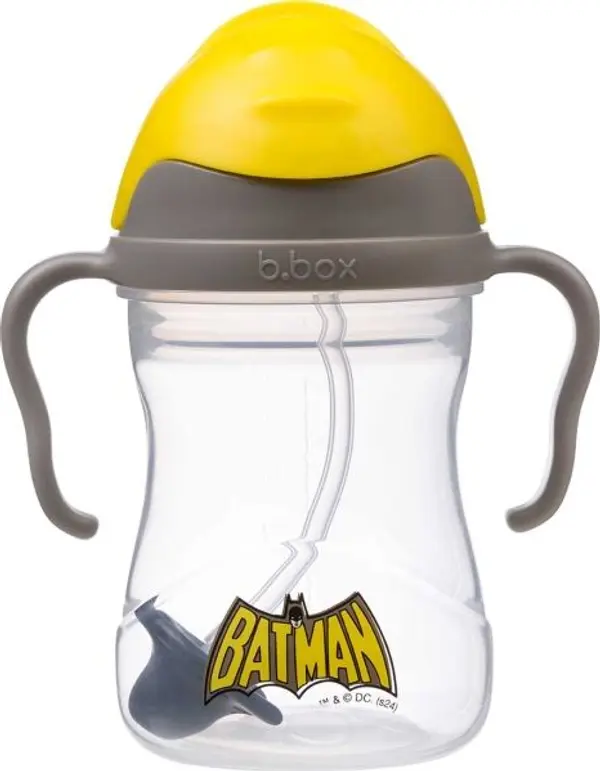 b.box b.box BATMAN 240 ML Детска чаша със сламка, прозрачно, размер 240 ML